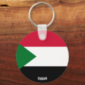 スーダン国魅力的国国旗 キーホルダー (正面)