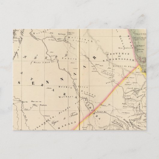 スーダン、エチオピア ポストカード (正面)