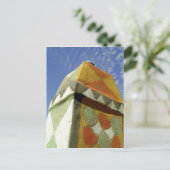 スーダン、北(ヌビア)、飾屋根 ポストカード (スタンド正面)