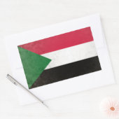 スーダン 長方形シール (封筒)