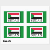 スーダン 長方形シール (シート)