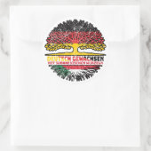 スーダンSudanesisch Deutschland Baum Wurzel ラウンドシール (バッグ)