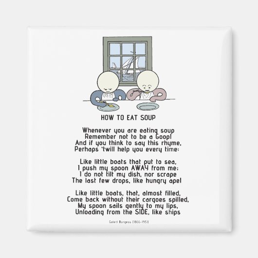 スーッ食べプの仕方 – The Goops マグネット (正面)