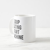 スーッ食べプFART機械食おもしろい引用文 コーヒーマグカップ (正面左)