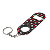 スーツが付いている背景 キーホルダー栓抜き (正面アングル)