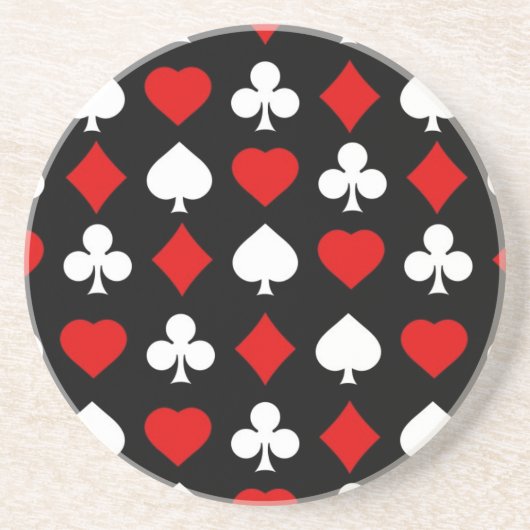 スーツが付いている背景 コースター (正面)