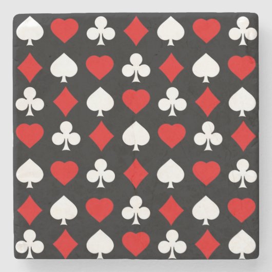 スーツが付いている背景 ストーンコースター (正面)