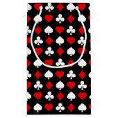 スーツが付いている背景 スモールペーパーバッグ (裏面)