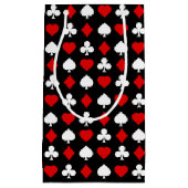 スーツが付いている背景 スモールペーパーバッグ (正面)