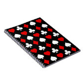 スーツが付いている背景 ノートブック (右側)