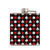 スーツが付いている背景 フラスク (裏面)