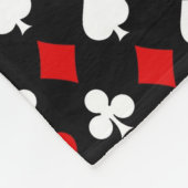 スーツが付いている背景 フリースブランケット (角)