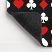 スーツが付いている背景 マウスパッド (コーナー)