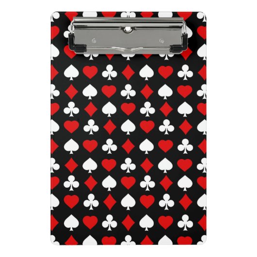 スーツが付いている背景 ミニクリップボード (正面)