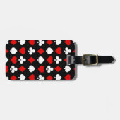 スーツが付いている背景 ラゲッジタグ (正面横)