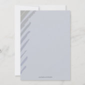 スーツとネクタイの退職パーティー招待状 招待状 (裏面)