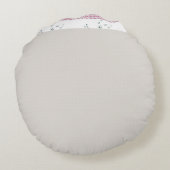 スーツとネクタイを着た男性の黒と白の写真 ラウンドクッション (裏面)