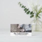 スーツに合わせて仕立てる 名刺 (スタンド正面)