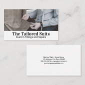 スーツに合わせて仕立てる 名刺 (正面/裏面)