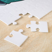 スーツのクマの花婿 ジグソーパズル (側面)