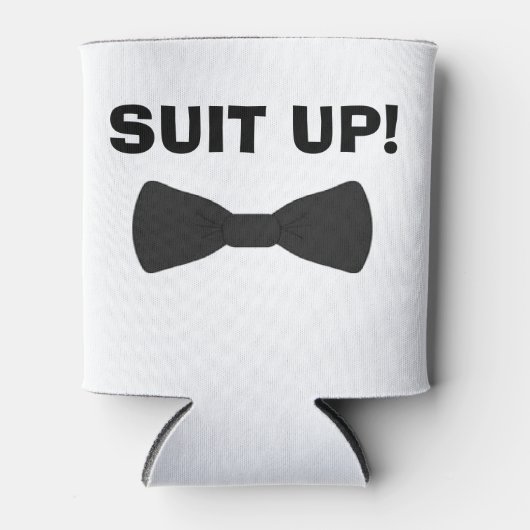 スーツの結婚式のパーティーはクーラーカスタム結婚式 缶クーラー (正面)