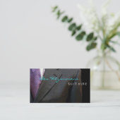 スーツは名刺を設計しました 名刺 (スタンド正面)