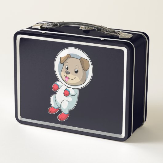 スーツを宇宙した犬 メタルランチボックス (裏面)