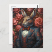 スーツを着たウサギ ポストカード (正面/裏面)