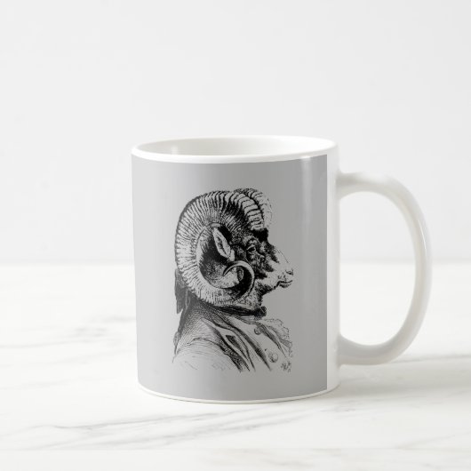 スーツを着たヒツジ コーヒーマグカップ (右)