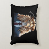 スーツを着たライオン アクセントクッション (正面(垂直))