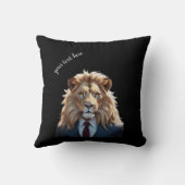 スーツを着たライオン クッション (裏面)