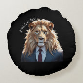 スーツを着たライオン ラウンドクッション (裏面)