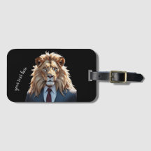 スーツを着たライオン