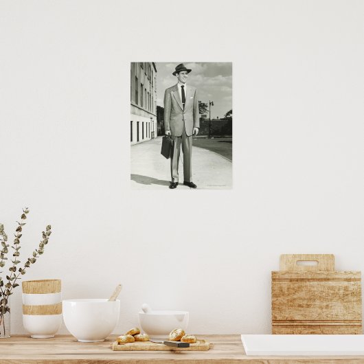 スーツを着た人 ポスター (キッチン)