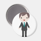 スーツを着た人 マグネット (正面/裏面)