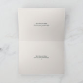 . .スーツを着た可愛い犬が名刺を折り畳み サンキューカード (内部)