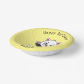 スーツを着た可愛い猫 ペーパーボウル (傾斜あり)