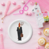 スーツを着た悪魔 ペーパープレート (パーティー)