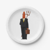 スーツを着た悪魔 ペーパープレート (正面)