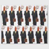 スーツを着た悪魔 ラッピングペーパー (フラット)