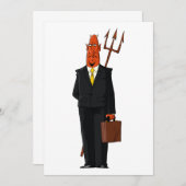 スーツを着た悪魔 招待状 (正面/裏面)