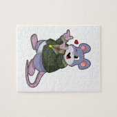 スーツを着た新郎のネズミ ジグソーパズル (横)