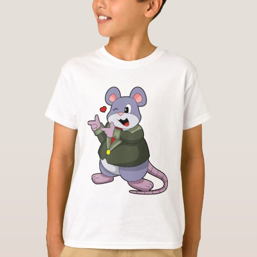 スーツを着た新郎のネズミ Tシャツ (正面)