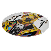 スーツを着た犬：デジタルアート カッティングボード (角)