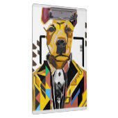 スーツを着た犬：デジタルアート クリップボード (右)