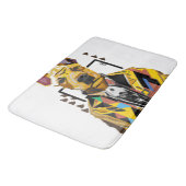 スーツを着た犬:デジタルアート バスマット (アングル)