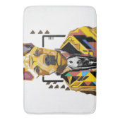 スーツを着た犬:デジタルアート バスマット (正面縦)