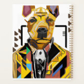 スーツを着た犬：デジタルアート プランナー手帳 (裏面)