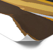 スーツを着た犬：デジタルアート ポスター (角)