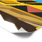 スーツを着た犬：デジタルアート ポスター (コーナー)